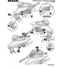 Kit de prindere cutii laterale SH36 3P System SHAD H0CB56IF 130.H0CB56IF SHAD Kit De Prindere Cutii Laterale 3P System SHAD 7...
