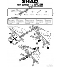 Kit de prindere cutii laterale SH36 3P System SHAD W0SX15IF 130.W0SX15IF SHAD Kit De Prindere Cutii Laterale 3P System SHAD 4...