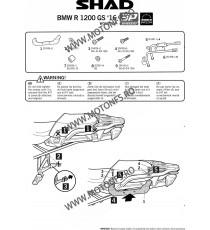 Kit de prindere cutii laterale SH36 3P System SHAD W0GS16IF 130.W0GS16IF SHAD Kit De Prindere Cutii Laterale 3P System SHAD 7...