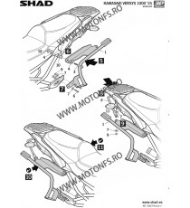 Kit de prindere cutii laterale SH36 3P System SHAD K0VR16IF 130.K0VR16IF SHAD Kit De Prindere Cutii Laterale 3P System SHAD 6...