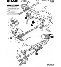 Kit de prindere cutii laterale SH36 3P System SHAD W0RS15IF 130.W0RS15IF SHAD Kit De Prindere Cutii Laterale 3P System SHAD 7...