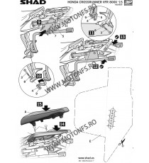 Kit de prindere cutii laterale SH36 3P System SHAD H0CR85IF 130.H0CR85IF SHAD Kit De Prindere Cutii Laterale 3P System SHAD 7...