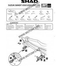 Kit de prindere cutii laterale SH36 3P System SHAD S0BN61IF 130.H0CF64IF SHAD Kit De Prindere Cutii Laterale 3P System SHAD 8...