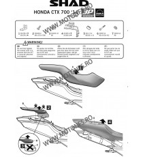 Kit de prindere cutii laterale SH36 3P System SHAD H0CT74IF 130.H0CT74IF SHAD Kit De Prindere Cutii Laterale 3P System SHAD 8...