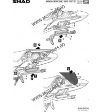 Kit de prindere cutii laterale SH36 3P System SHAD H0NT74IF 130.H0NT74IF SHAD Kit De Prindere Cutii Laterale 3P System SHAD 8...