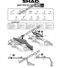 Kit de prindere cutii laterale SH36 3P System SHAD W0FR89IF 130.W0FR89IF SHAD Kit De Prindere Cutii Laterale 3P System SHAD 7...