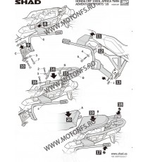 Kit de prindere cutii laterale SH36 3P System SHAD H0DV18IF 130.H0DV18IF SHAD Kit De Prindere Cutii Laterale 3P System SHAD 8...