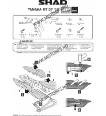 Kit de prindere cutii laterale SH36 3P System SHAD Y0MT78IF 130.Y0MT78IF SHAD Kit De Prindere Cutii Laterale 3P System SHAD 8...