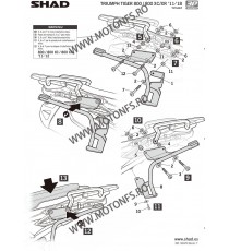 Kit de prindere cutii laterale SH36 3P System SHAD T0TG88IF 130.T0TG88IF SHAD Kit De Prindere Cutii Laterale 3P System SHAD 7...