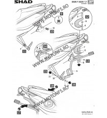 Kit de prindere cutii laterale SH36 3P System SHAD W0FR88IF 130.W0FR88IF SHAD Kit De Prindere Cutii Laterale 3P System SHAD 8...