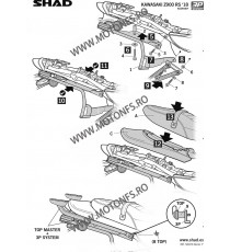 Kit de prindere cutii laterale SH36 3P System SHAD K0ZR98IF 130.K0ZR98IF SHAD Kit De Prindere Cutii Laterale 3P System SHAD 7...