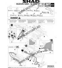 Kit de prindere cutii laterale SH36 3P System SHAD S0GS12IF 130.Y0IXS19IF SHAD Kit De Prindere Cutii Laterale 3P System SHAD ...