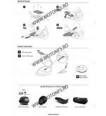 Geanta de rezervor (tank bag) SHAD E04P for pin system (mounting kit is not included) 130.X0SE04P SHAD Geanta Rezervor Cu sis...