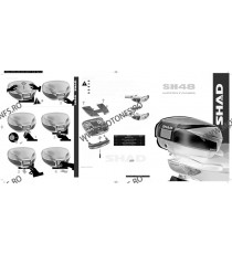 Top case SHAD SH48 D0B48300 Dark grey / black with PREMIUM SMART lock 130.D0B48300 SHAD Cutii TOP Cases SHAD 1,121.00 1,008.9...