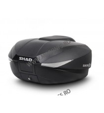 Top case SHAD SH58X D0B58206B Carbon (expandable concept) with PREMIUM lock and backrest 130.D0B58206B SHAD Cutii TOP Cases S...