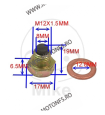 Buson baie ulei magnetic JMP M12X1.50 cu saiba 723.93.04 / Aprilia JMP Busoane Baie Ulei 37,00 lei 37,00 lei 31,09 lei 31,09 lei