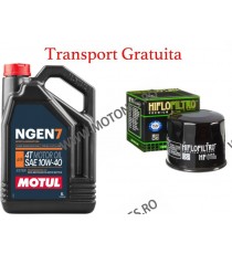 MOTUL - NGEN7 10W40 - 4L + Hiflo filtru standard Cadou + Tansport Gratuita
