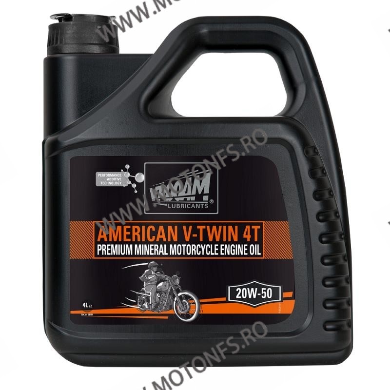 VROOAM - American V-Twin 20W50 - 4L [Premium mineral] V63-755 VROOAM VROOAM 20W-50 172,00 lei 154,80 lei 144,54 lei 130,08 le...