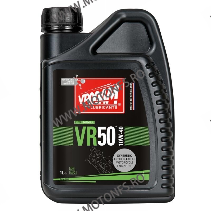 VROOAM - VR50 [Ester+] 10W40 - 1L [Synthetic] [MA2] V63-634 VROOAM VROOAM 10W-40 60,00 lei 54,00 lei 50,42 lei 45,38 lei -10%