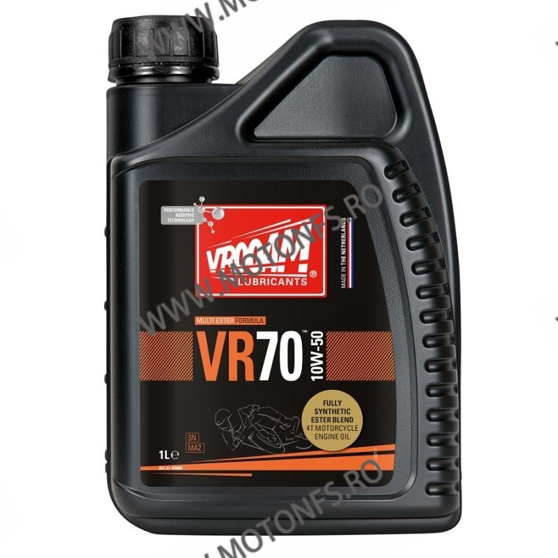 VROOAM - VR70 [Multi Ester] 10W50 - 1L [Fully Synthetic] [MA2] V64-684 VROOAM VROOAM 10W-50 78,00 lei 70,20 lei 65,55 lei 58,...