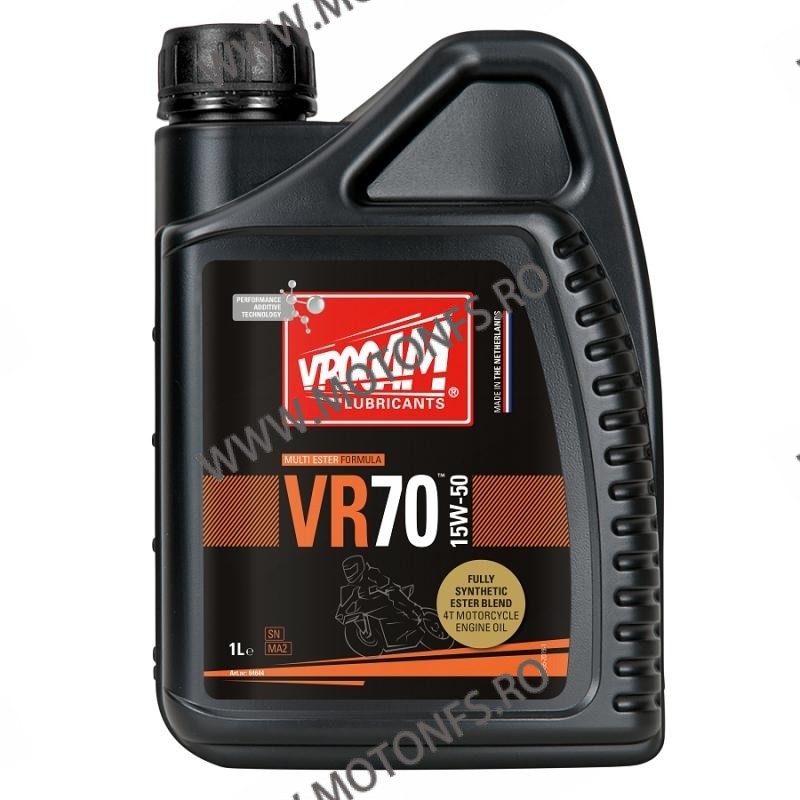 VROOAM - VR70 [Multi Ester] 15W50 - 1L [Fully Synthetic] [MA2] V64-644 VROOAM VROOAM 15W-50 78,00 lei 70,20 lei 65,55 lei 58,...