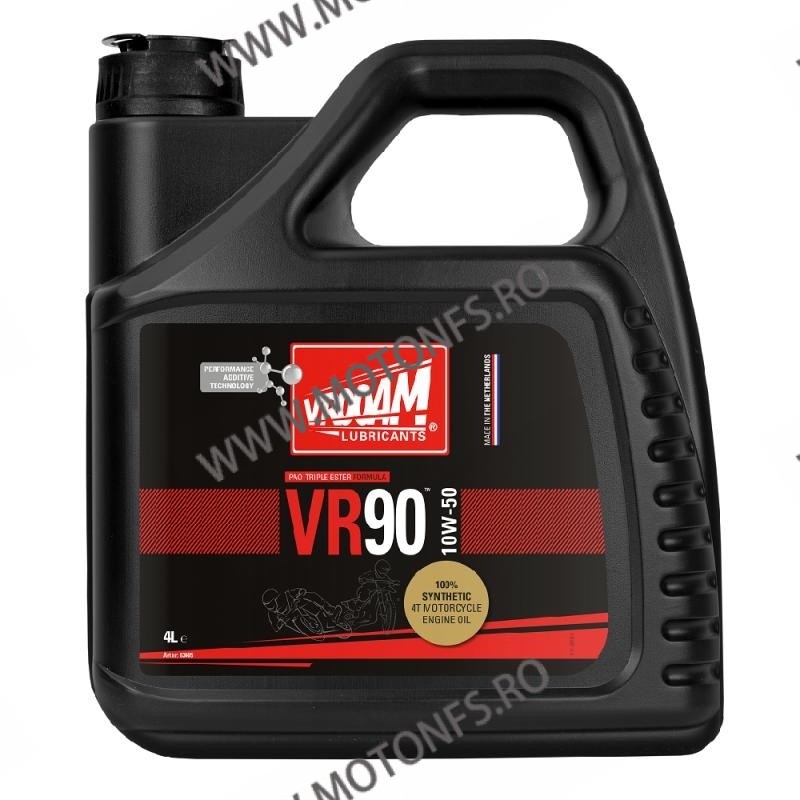 VROOAM - VR90 [PAO Triple Ester] 10W50 - 4L [100% Synthetic] [Racing dedicated] V63-605 VROOAM VROOAM 10W-50 410,00 lei 369,0...