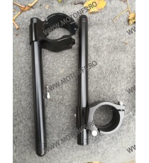 50MM Set 2 Buc SemiGhidoane Universale Cu Deschidere Laterala Stanga Si Drepta Tijele de 22mm Negru XF-1405-B  Semighidoane 2...