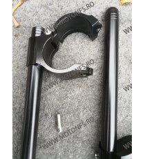 50MM Set SemiGhidoane Universale Cu Deschidere Laterala Stanga Si Drepta Tijele de 22mm Negru XF-1405-B  Semighidoane 295,00 ...