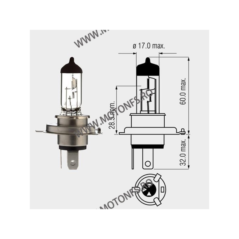 H4 100/80W Motopro - Bec Halogen 12V - P43T 260-01 MOTOPRO Becuri Halogen 12V 35,00 lei 35,00 lei 29,41 lei 29,41 lei