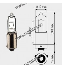 BAY9s 10W Motopro - Bec Halogen 12V - 260-461 MOTOPRO Becuri Halogen 12V 18,00 lei 18,00 lei 15,13 lei 15,13 lei