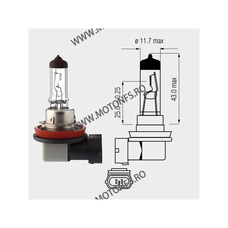 35W H8 Motopro - Bec Halogen 12V - 260-06 MOTOPRO Becuri Halogen 12V 72,00 lei 72,00 lei 60,50 lei 60,50 lei