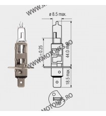 55W H1 P14,5S Motopro - Bec Halogen 12V - 260-16 MOTOPRO Becuri Halogen 12V 19,00 lei 19,00 lei 15,97 lei 15,97 lei