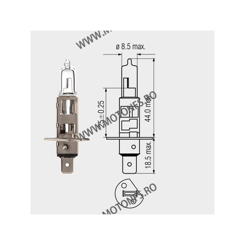 55W H1 P14,5S Motopro - Bec Halogen 12V - 260-16 MOTOPRO Becuri Halogen 12V 19,00 lei 19,00 lei 15,97 lei 15,97 lei