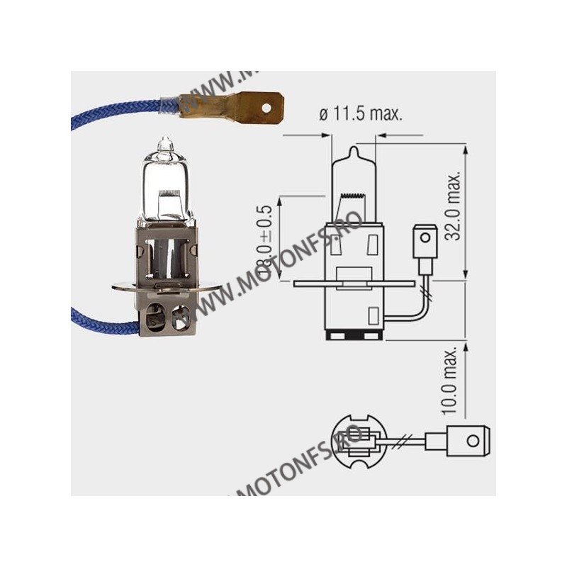 55W H3 PK22S Motopro - Bec Halogen 12V - 260-17 MOTOPRO Becuri Halogen 12V 14,00 lei 14,00 lei 11,76 lei 11,76 lei