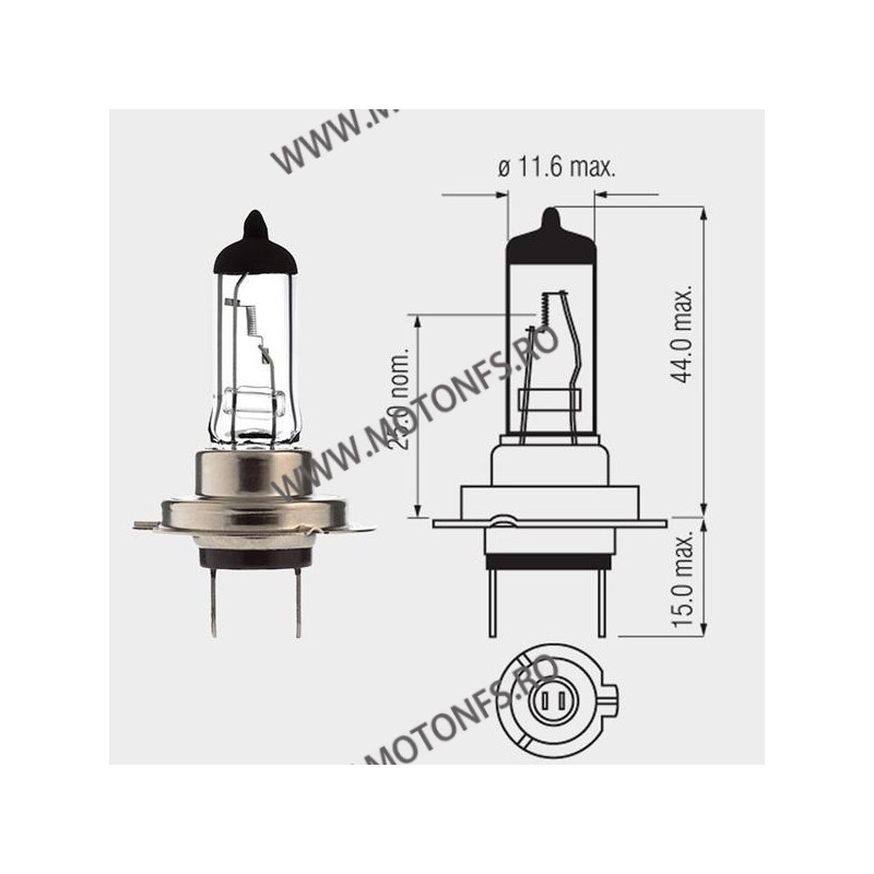 55W H7 PX26D Motopro - Bec Halogen 12V - 260-17 MOTOPRO Becuri Halogen 12V 32,00 lei 32,00 lei 26,89 lei 26,89 lei