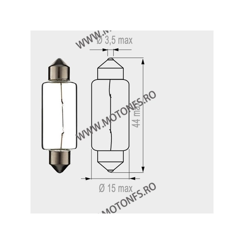 10W cu guler 42MM Motopro - Bec normal 12V - 260-75 MOTOPRO Becuri Normale 12V 5,00 lei 5,00 lei 4,20 lei 4,20 lei