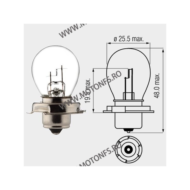 15W P26S Motopro - Bec normal 12V - 260-23 MOTOPRO Becuri Normale 12V 8,00 lei 8,00 lei 6,72 lei 6,72 lei