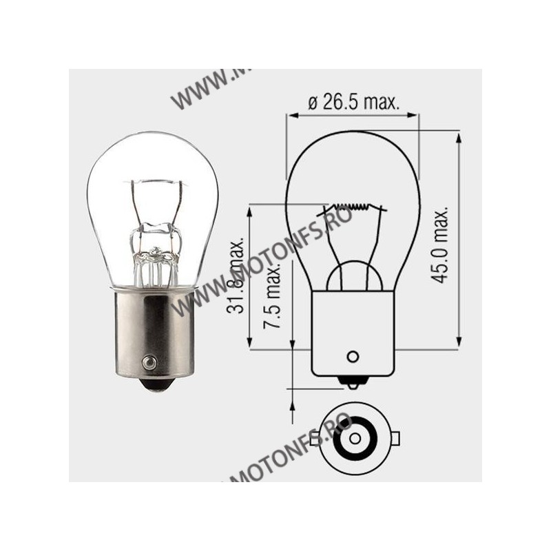 18W BA15S Motopro - Bec normal 12V - 260-42 MOTOPRO Becuri Normale 12V 5,00 lei 5,00 lei 4,20 lei 4,20 lei