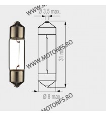 3W cu guler 28MM Motopro - Bec normal 12V - 260-79 MOTOPRO Becuri Normale 12V 6,00 lei 6,00 lei 5,04 lei 5,04 lei