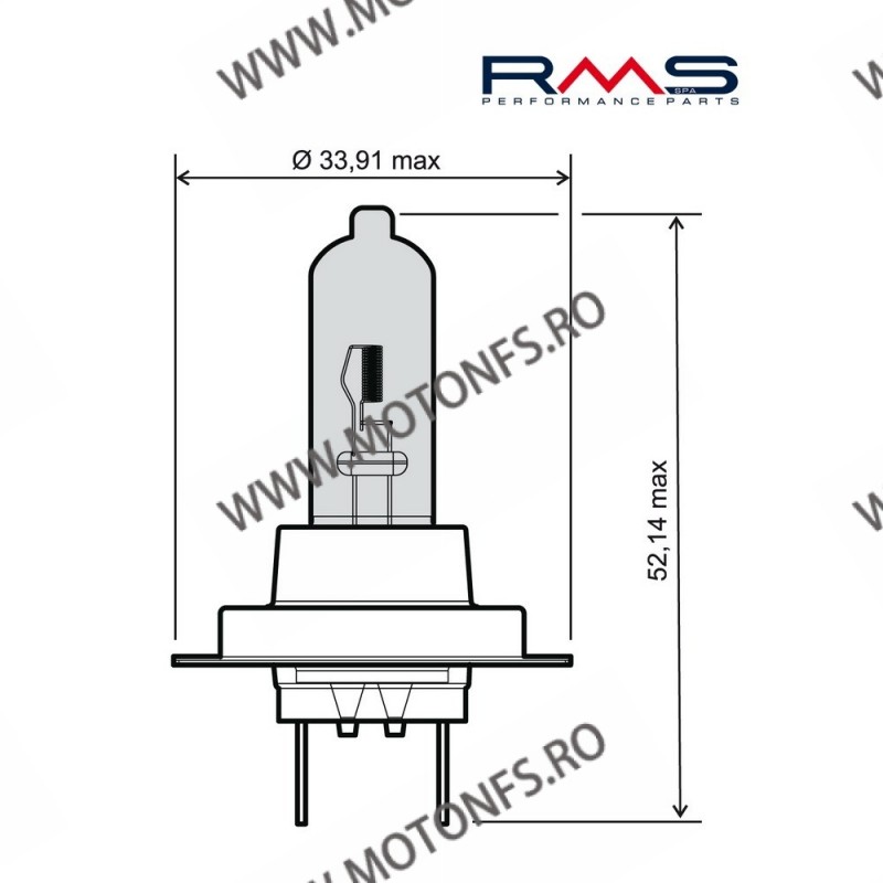 55W, H7 Alb Bec RMS 246510115 12V RMS.246510115 RMS Becuri Halogen 12V 19,00 lei 19,00 lei 15,97 lei 15,97 lei