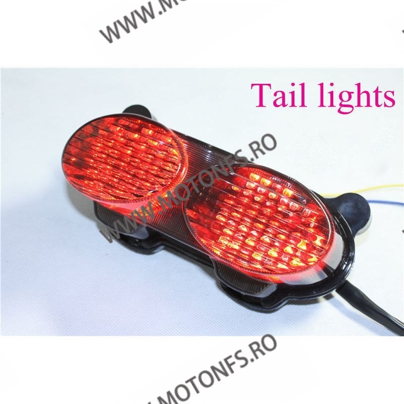 ZR7S  ZX6R J1 / J2 ZX6R G1 / G2 ZX900 ZX9R ZZR600 1998 - 2007 Stopuri LED Cu Semnale Integrate Fumuriu st188  ZX6R 1994-1999 ...