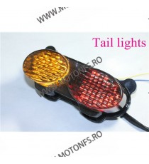 ZR7S  ZX6R J1 / J2 ZX6R G1 / G2 ZX900 ZX9R ZZR600 1998 - 2007 Stopuri LED Cu Semnale Integrate Fumuriu st188  ZX6R 1994-1999 ...