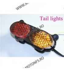 ZR7S  ZX6R J1 / J2 ZX6R G1 / G2 ZX900 ZX9R ZZR600 1998 - 2007 Stopuri LED Cu Semnale Integrate Fumuriu st188  ZX6R 1994-1999 ...