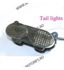 ZR7S  ZX6R J1 / J2 ZX6R G1 / G2 ZX900 ZX9R ZZR600 1998 - 2007 Stopuri LED Cu Semnale Integrate Fumuriu st188  ZX6R 1994-1999 ...