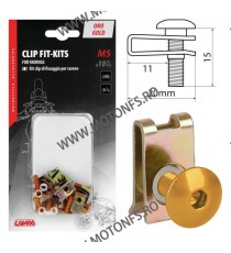 (5 MA) - 10 pcs - Gold LAMPA - Clip Fit-Kits for fairings [nou] LA-91657 SIFAM Suruburi Carena Universale 62,00 lei 55,80 lei...