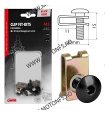 (5 MA) - 10 pcs - Black LAMPA - Clip Fit-Kits for fairings [nou] LA-91656 SIFAM Suruburi Carena Universale 62,00 lei 55,80 le...