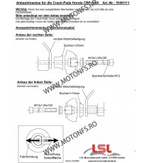 CBF1000 FA ABS 2006-2009 Honda LSL - KIT MONTAJ CRASH PAD 611-506-01 LSL LSL - Kit Montaj Crash Pad 238,00 lei 238,00 lei 200...