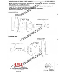CB1100 SF X-11 2000-2003  Honda LSL - KIT MONTAJ CRASH PAD 611-507 LSL LSL - Kit Montaj Crash Pad 150,00 lei 150,00 lei 126,0...