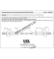 CBF500 ABS 2004 - 2008  Honda LSL - KIT MONTAJ CRASH PAD 611-522 LSL LSL - Kit Montaj Crash Pad 147,00 lei 147,00 lei 123,53 ...