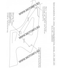 VTR1000 F Firestorm 1997-2005 VTR1000 SP1 /SP2 2000-2006  Honda LSL - KIT MONTAJ CRASH PAD 611-525 LSL LSL - Kit Montaj Crash...